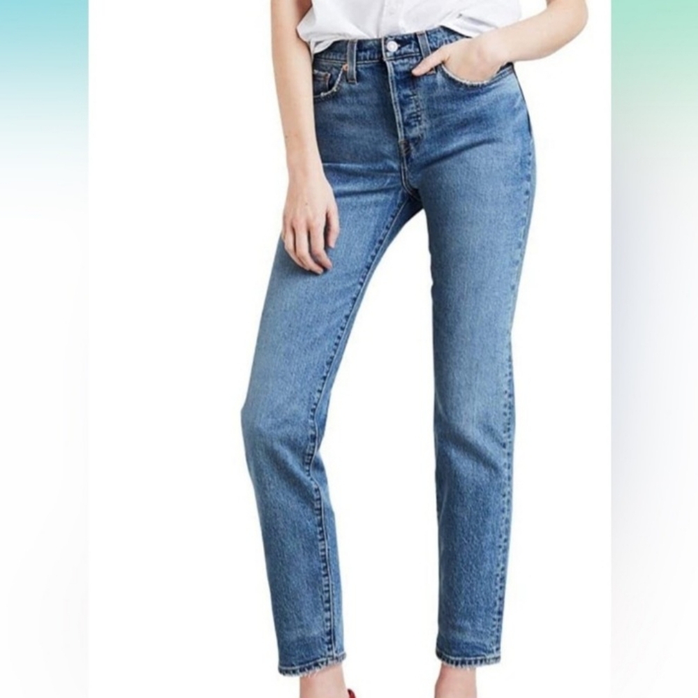 LEVI’S Wedgie Skinny Denim Jeans 31 Medium Wash High Rise NEW NWT